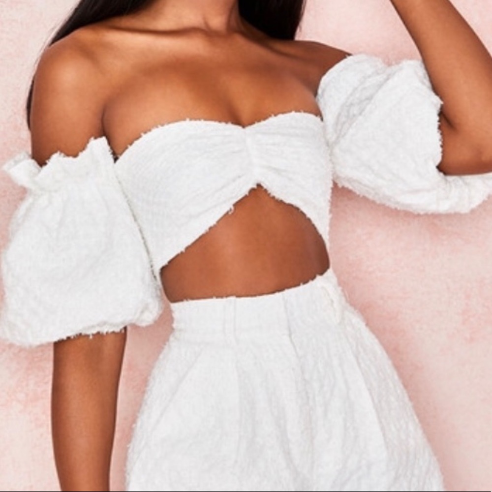 HOUSE OF CB - white crop top